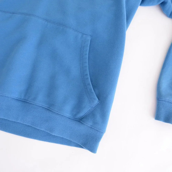 L.L.  Bean Blue Half-Zip Pullover Sweater with Kangaroo Pocket - Picture 11 of 12